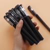 10pcs/lot Gel Pen Set Black Refill Gel Pens Bullet Tip 0.5mm School, Office Exam Supplies Stationery Kawaii Accessory Stationery