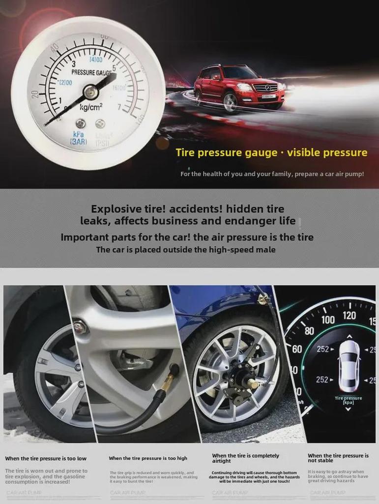 Double Cylinder 12V High-Power Portable Car Air Pump