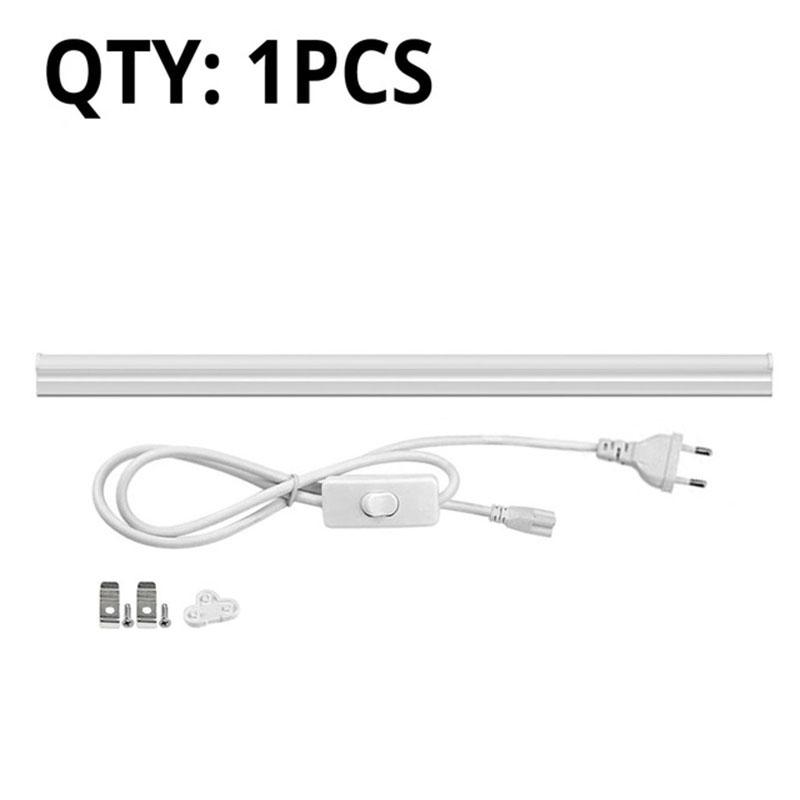 Светильники для кухни T5 6W 10W Tube Bar Lamp 2835 SMD светодиоды 85-265V Светодиодные лампы для украшения спальни Кнопочный переключатель luminaria с вилкой европейского стандарта