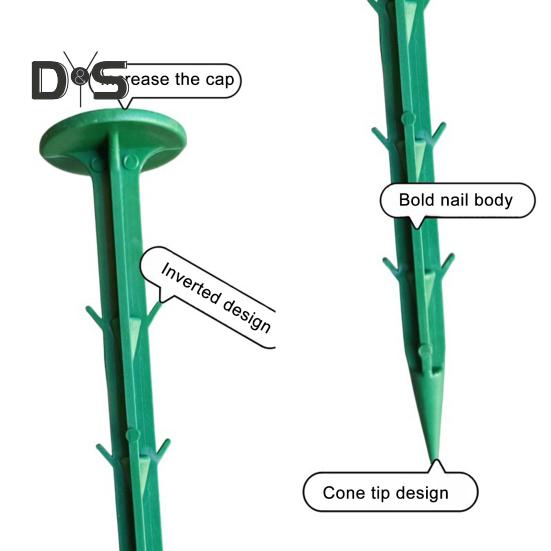 100/200 шт. кольев для дерна, прочные садовые колья, ландшафтные колья для защиты от сорняков, тканевой сетки, газона, использования во дворе