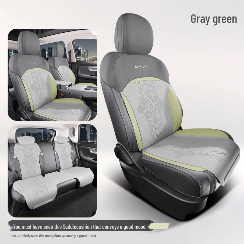 AION S580 Suede Car Seat Cover: Four Seasons, Semi-Enclosed Design