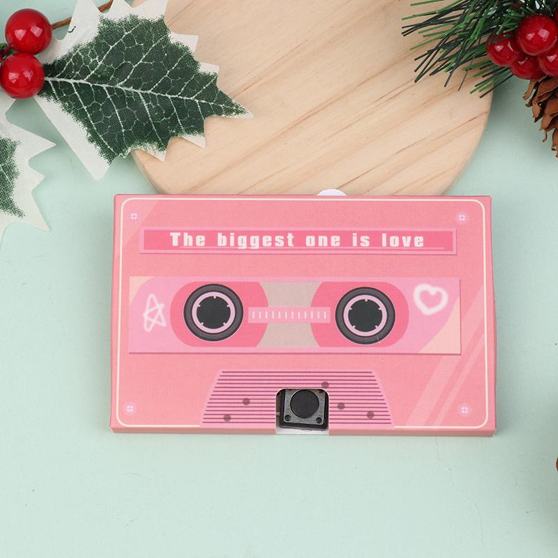 Фонографическая лента DIY записываемая 60 секундная голосовая аудиокассета приглашение на вечеринку рождественский подарок на день рождения годовщину