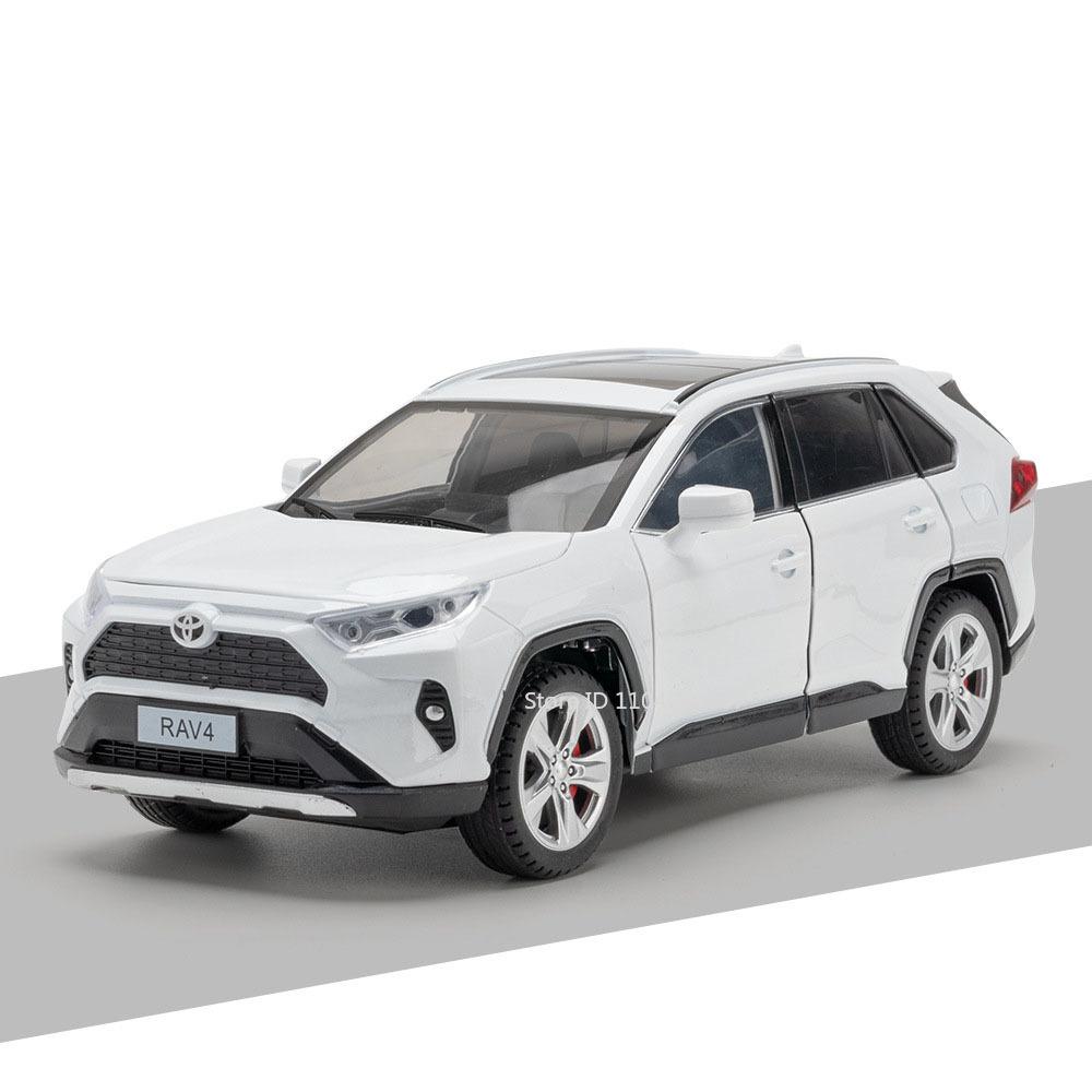 1:24 Scale Honda Accord Toy Model Cars Metal Diecast RAV4 Miniature Models Sound Light Pull Back Doors Opened for Children Gifts