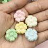 5pcs Acrylic 19.5mm DIY Jewelry Accessories UV Color Plating For Bracelet Earring Making Jewelry Plum Blossom Beaded Materials Loose Beads