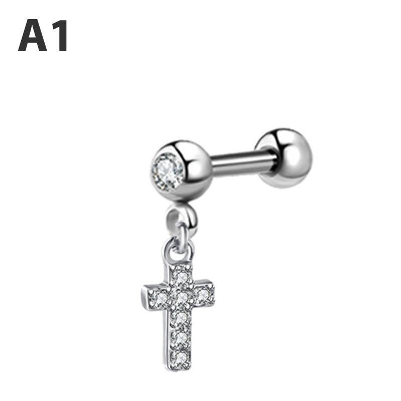 Серьги с цирконом, спираль, мочка уха, пирсинг, раковина, козелок, болтающееся хрящевое кольцо, пирсинг