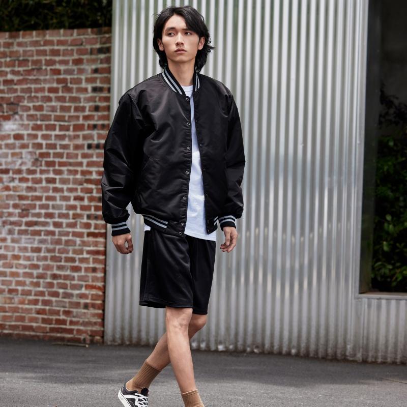 Stussy Блестящая Атласная Куртка Унисекс Куртка Черная 115718