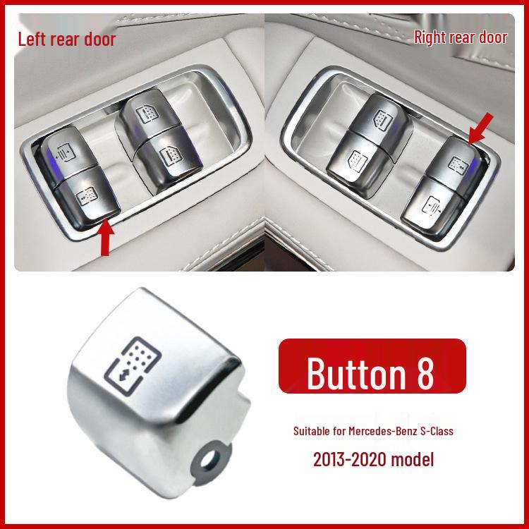 Compatible Switch Button for Mercedes-Benz Maybach S-Class W222 Window Glass Lifter (Part 2229056800)