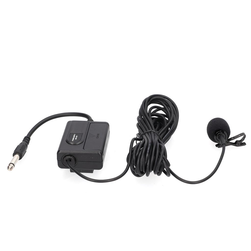 236in Wired Lavalier Microphone Clip On Lapel Condenser Mic for Signal Connection