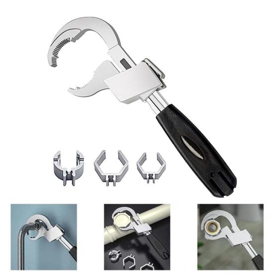 Сантехнический ключ для кухонного крана с эргономичной ручкой, широко используемый, универсальный, регулируемый