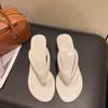 Мода 2025 Повседневные шлепанцы на танкетке Женские босоножки на высоком каблуке Женские летние шлепанцы с открытым носком Пляжные шлепанцы Пляжные однотонные сандалии Слайды