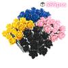 585Pcs Gothic Black Pink Blue Rose Flower Bouquet Building Blocks Set Creative Decoration Valentine Gift Idea Beautiful Box