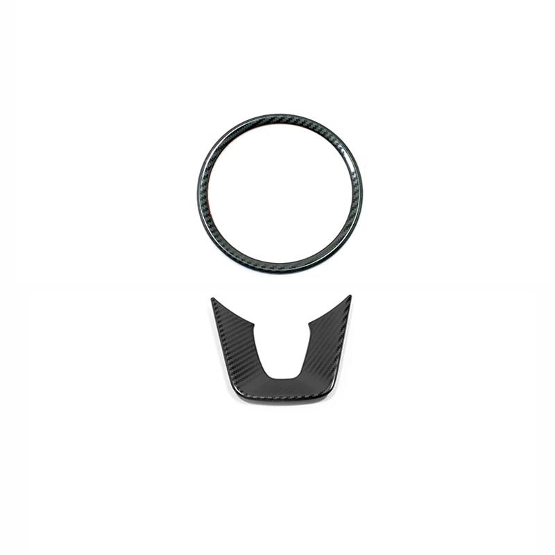 For KIA Seltos 2020-2022 Stainless Steel Car Steering Wheel Button Sticker Decoration Cover Trim Car Styling Accessories 2pcs