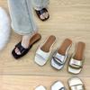 Fashion 2025 New Designer Gold/silver Slippers Women Flat Sandalias Mujer Outdoor Slides Summer Shoes Woman Flip Flops Silver Pantuflas