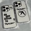 Чехол для телефона Aphex Twin для iPhone 17 Air 16 e 15 14 13 12 11 Pro Max Plus SE 2020 2022 Прозрачный Мягкий Чехол