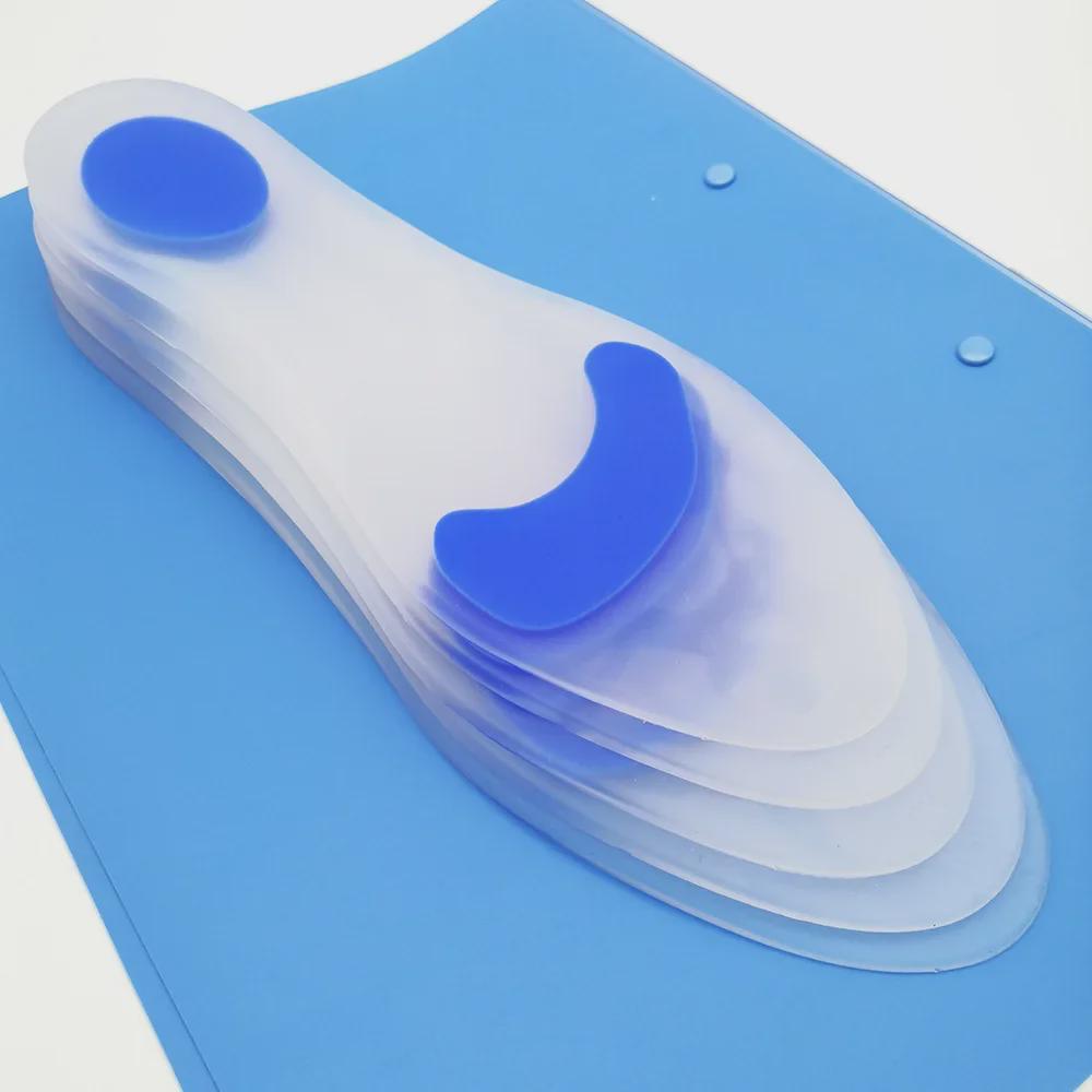 Утолщенная силиконовая амортизирующая стелька: Противоскользящие, износостойкие, обезболивающие, полная поддержка стопы