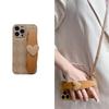 iPhone 16 Case with Diamond Heart Wrist Strap for Apple 12/11 and 14 Pro/13