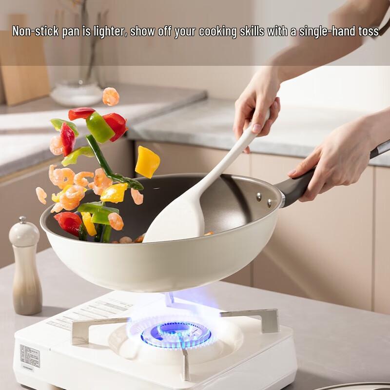 COOKER KING Плоская сковорода-вок с антипригарным покрытием, 32 см