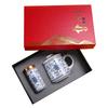 Enamel color blue and white office cup with lid filter tea separation tea office cup exquisite gift box customer gift