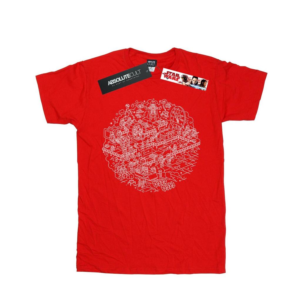 Star Wars Mens Christmas Death Star T-Shirt