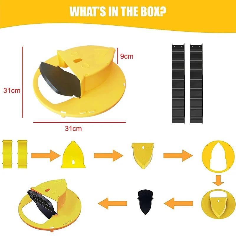 Intelligent Mouse Trap Automatic Repack Flip Cover Trap for Catching Mice Mouse Catching Artifact Indoor and Outdoor Mouse Traps