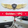 3D Metal Angel Wing Badge Sticker Car Trunk Fender Emblem Stickers  for New Bentley Flying Spur Continental GT Bentayga Mulsanne GH9