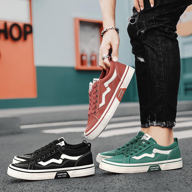 Hot Sale Fashion Mens Canvas Shoes 2025 Lace-up Vulcanized Shoes Man Designer Espadrilles Canvas Casual Flat Shoes Sneakers Men