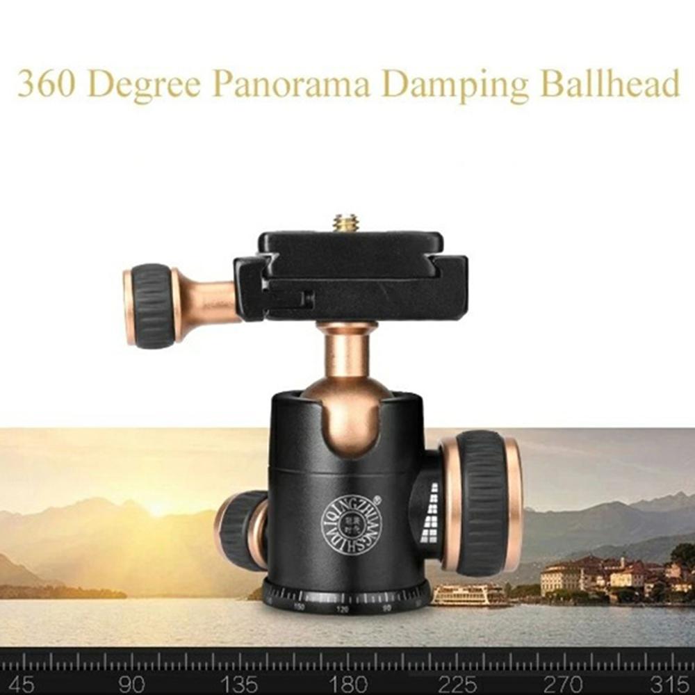 QZSD Q166 21-55 см Регулируемая высота CNC Алюминиевый сплав Мини Настольный штатив со сферической головкой