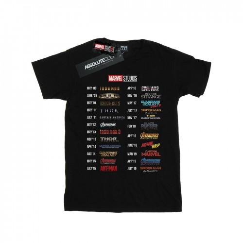Marvel Studios Womens/Ladies 10 Years Of Movies Cotton Boyfriend T-Shirt