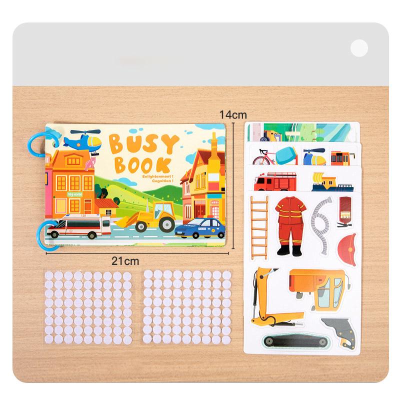 Детские игрушки Монтессори Тихая книга Моя первая развивающая книга Сделай сам Пазл Животные Цифры Игра на соответствие Обучающие игрушки для детей