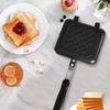 Bread Barbecue Plate Aluminum Alloy Sandwich Baking Pan Easy Clean Reversible Griddle Pan for Breakfast Pancakes Toast Omelets