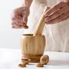 Кухонная перечница деревянная дробилка для специй ступка и пестик набор для чеснока кунжута сухофруктов грецких орехов таблеток рецепт