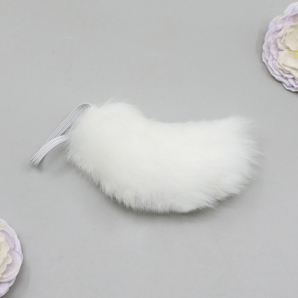 Головной убор для куклы-идола с ушками кота и волка, черно-белый головной убор для куклы из хлопка, нарядная игрушка