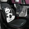 2024 Cartoon Panda Car Seat Cushion Full Set Fashion Breathable Ice Silk Car Seat Cushion Cover Anti Slip Interior Accessories
