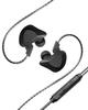 VR800 for Gaming Mate Black Hybrid Dual Driver Wired Gaming Earphones with Inline Microphone Sales Ergonomic Shape Earphones Monitor Thin Shape