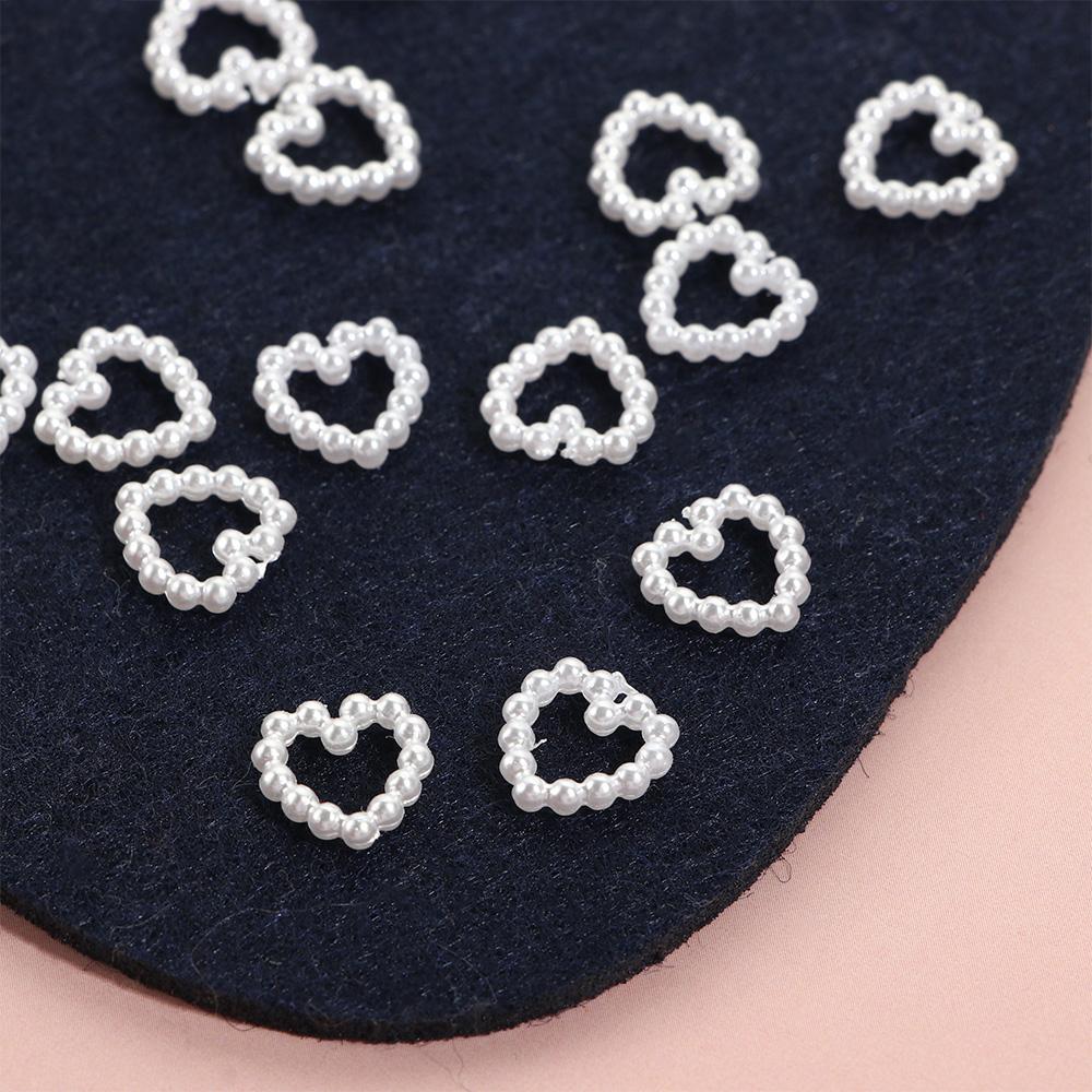 Heart-shaped Design Pearl Nail Art Decoration DIY Nail Art 3D Nail Jewelry Manicure Accessories