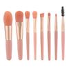 8 Pcs Mini Travel Portable Soft Makeup Brushes Set Eye Shadow Foundation Powder Eyelash Lip Concealer Blush Make Up Brush Set