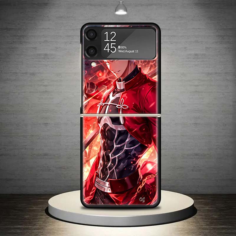 Чехол для телефона Fate Zero Stay Night Archer для Samsung Galaxy Z Flip 7 6 5 4 3 5G Ударопрочный чехол Z Flip7 Flip6 ZFlip5 Flip3 Flip4