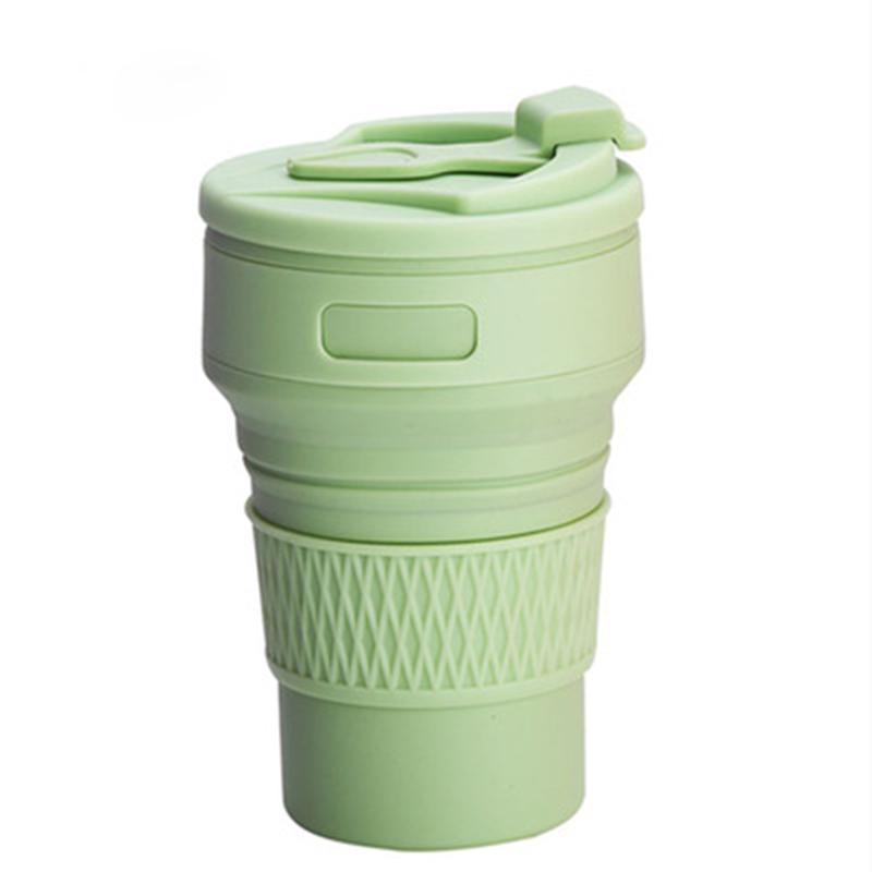 350ml Coffee Mugs Travel Collapsible Silicone Cup Folding Water Cups BPA FREE Food Grade Flask Insulated Travel Insulated Bottle