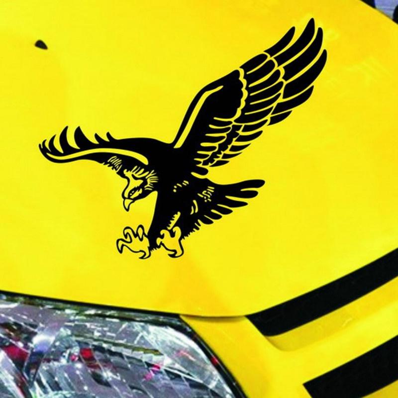 1 шт. Светоотражающая наклейка с изображением орла, виниловая наклейка для автомобиля, наклейка на дверь автомобиля, капот, наклейка для стайлинга автомобилей влево и вправо