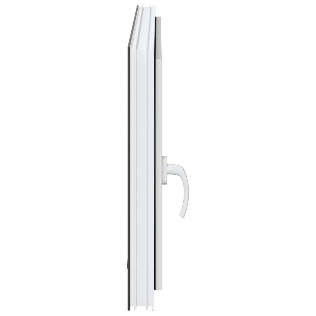 Basement Window RISOR 100 x 50 cm PVC and Glass Anthracite