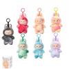 Popular Labubu Plush Keychains Trendy Play Rabub Soft Short Plush Doll Toy Cute Cartoon Pendant for Schoolbag Handbag Car