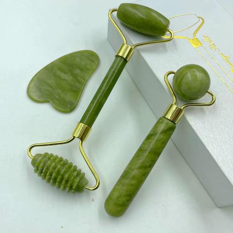 Jade Stone Massager for Eye Face Neck Lifting Slim Relaxing Facial Massager Tools