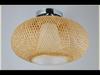 Bamboo Weave Ceiling Lamp: Chandelier for Homes, Tea Shops, or Private Rooms; Japanese Tatami Style.