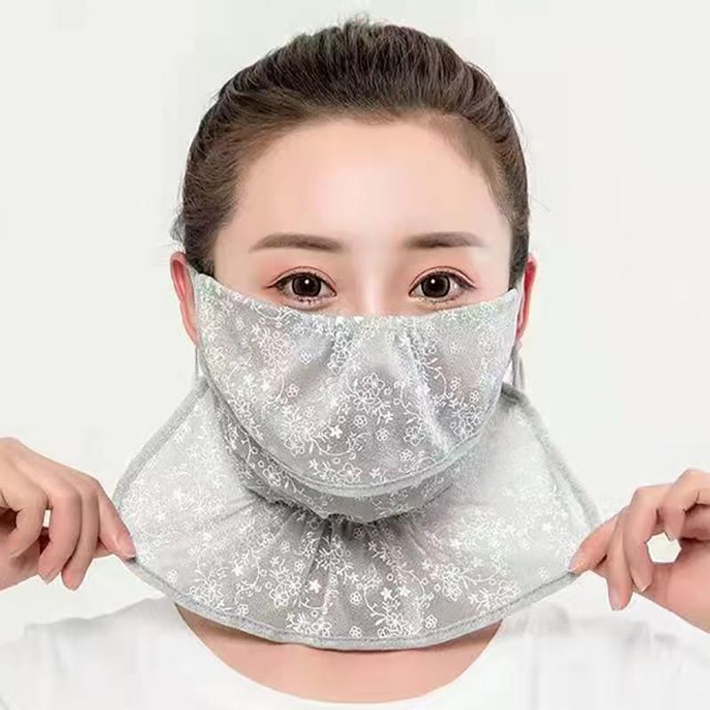 Анти-УФ кружевная солнцезащитная маска распродажа подвесной ухо ушной шнурок маска для лица шарф пыленепроницаемые дышащие шарфы маска для спорта на открытом воздухе