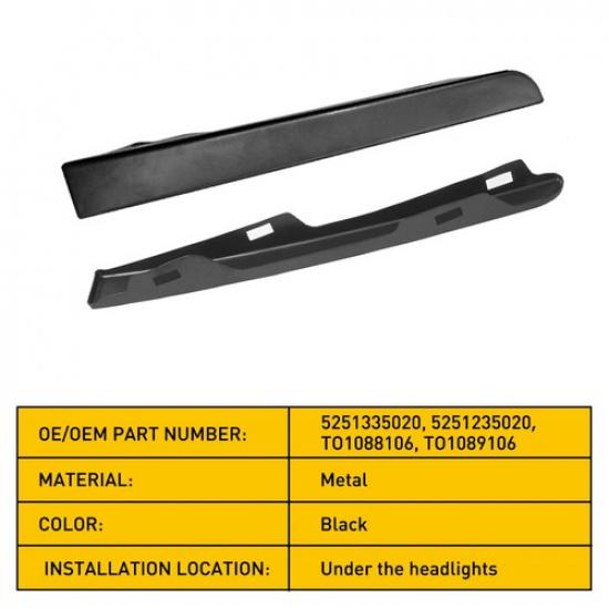 FRONT BUMPER / GRILLE HEADLIGHT FILLER TRIM SET FOR 95-97 TOYOTA TACOMA 8x4 EXV