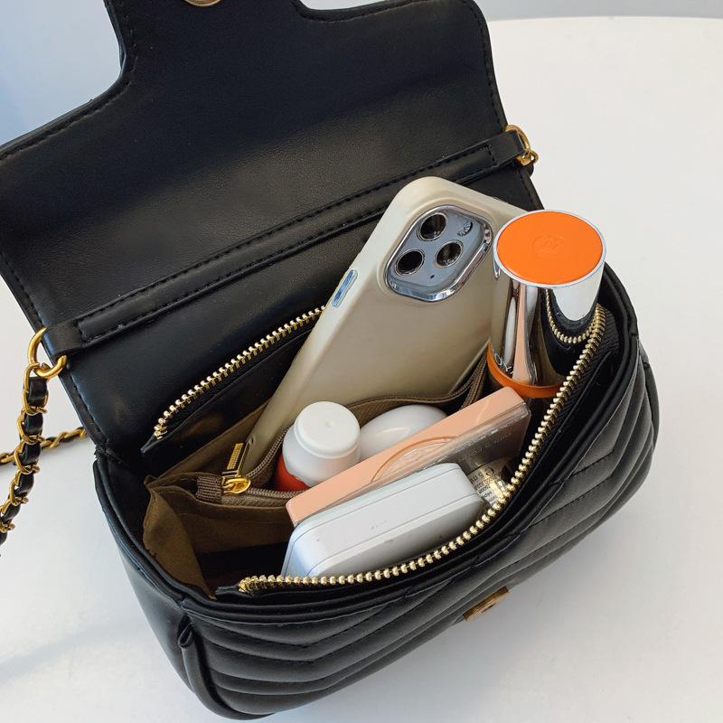 Новая маленькая квадратная сумка, сумка с ромбовидной вышивкой, женская модная сумка-цепочка высокого класса, универсальная сумка-мессенджер на одно плечо на четыре сезона