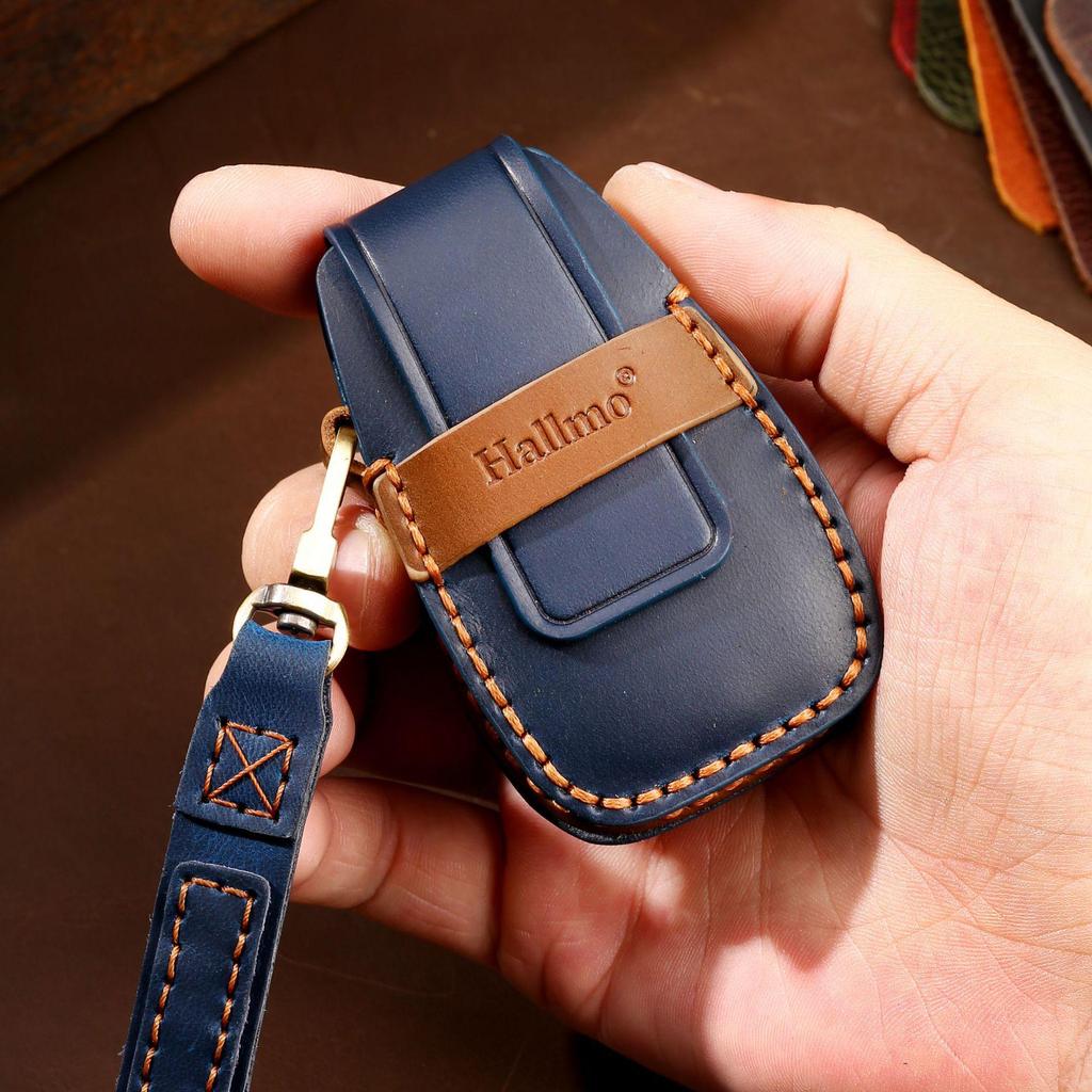 Чехол для ключа из кожи Crazy Horse для Changan CS75plus, Oushang X7, Yidong и CS35