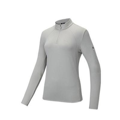 Женский теплый вязаный топ с длинным рукавом облегающего кроя серии Outdoor, цвет Qingluan-Gray 162446402-1