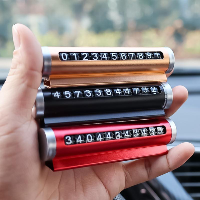 Автомобильный парковочный телефонный номерной знак парковочная карта подвеска авто алюминиевый сплав ролик регулировка временный инструмент помощи при парковке