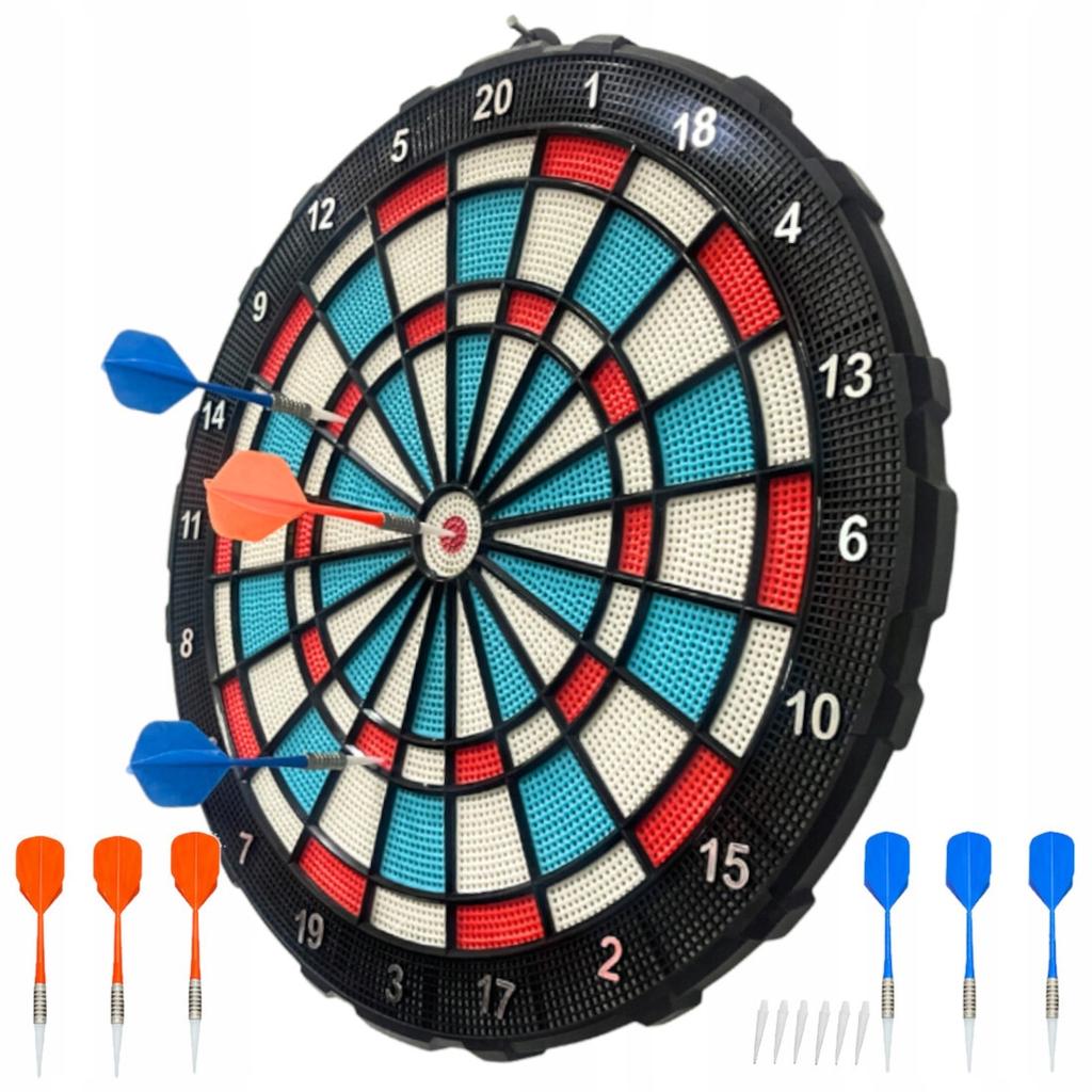 [5] Dartboard 42 cm set + darts Z3497